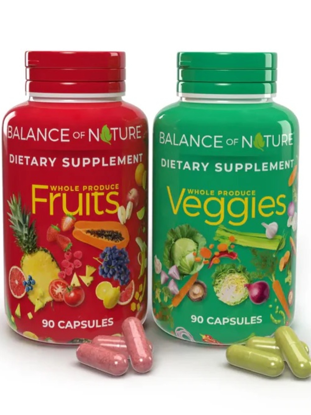 Balance of Nature Fruits & Veggies
Bundle 180 Capsules New Sealed
Exp 03/2028